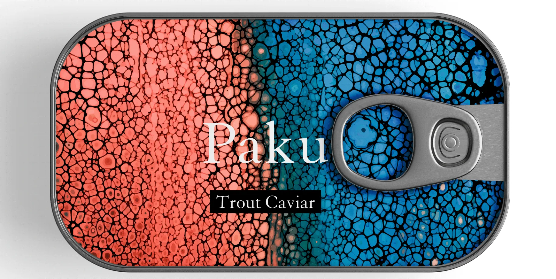Paku — red caviar packaging design