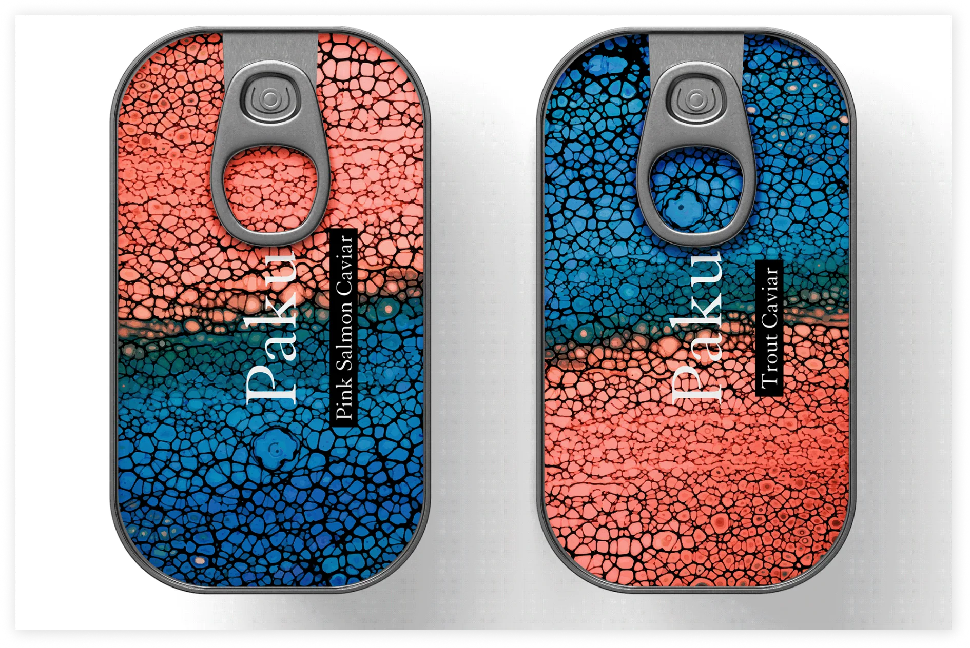 Paku — red caviar packaging design